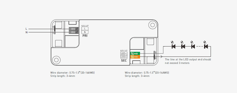 SN-15-180-G1N Isolierter, nicht dimmbarer 180-mA-CC-LED-Treiber für den Innenbereich