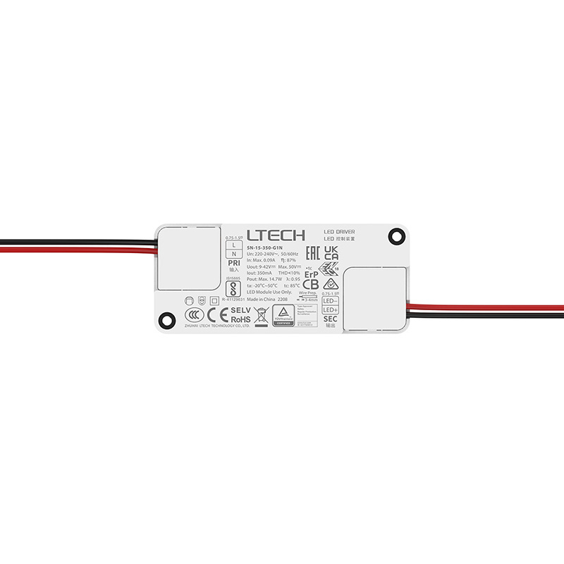 SN-15-350-G1N 350mA nestmívatelný energeticky úsporný CC LED ovladač světla SN-15-350-G1N 350mA nestmívatelný energeticky úsporný CC LED ovladač světla
