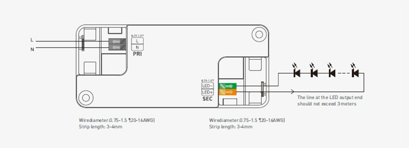 SN-45-300-1050-G1NF NFC Energy Saving CC Non Dimmable LED Driver