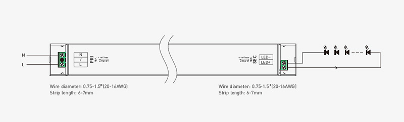 SN-60-24-G1NF 60W 24V Non Dimmable CV Soft Start NFC LED Driver
