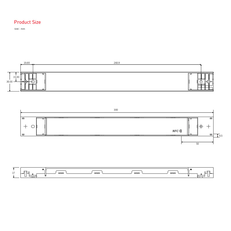 SN-60-24-G1NF 60W 24V Non Dimmable CV Soft Start NFC LED Driver SN-60-24-G1NF 60W 24V Non Dimmable CV Soft Start NFC LED Driver