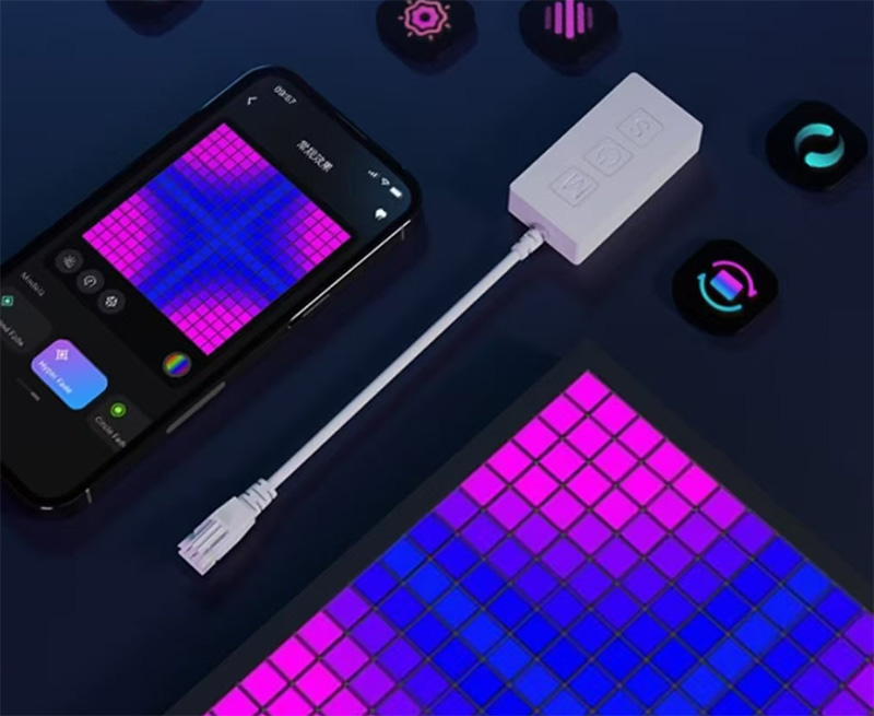 SP802E Bluetooth WiFi Addressable Matrix RGB LED Light Controller Effects