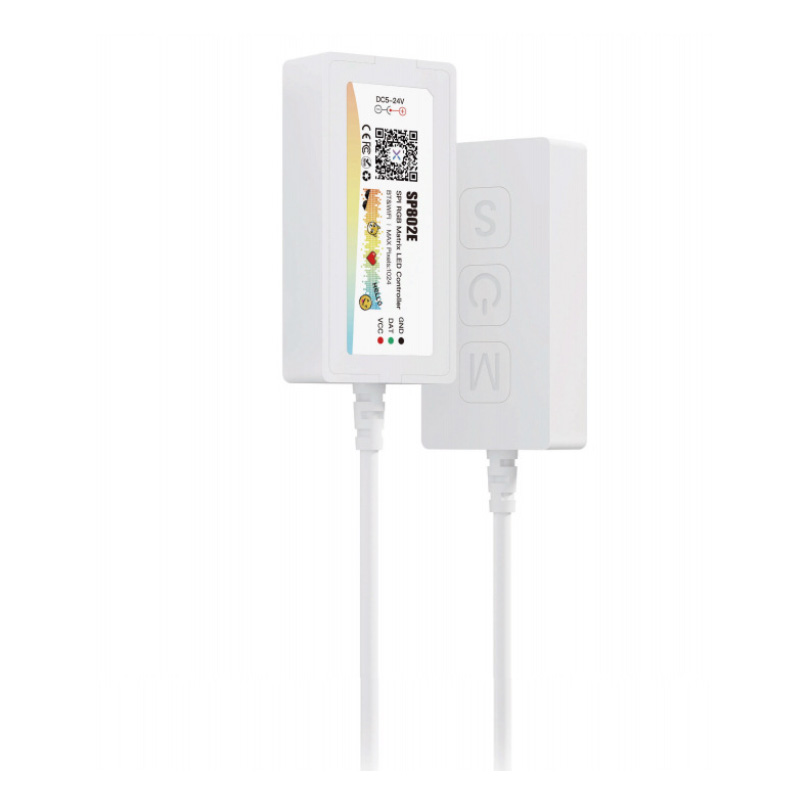 SP802E Bluetooth WiFi Addressable Matrix RGB LED Light Controller SP802E Bluetooth WiFi Addressable Matrix RGB LED Light Controller