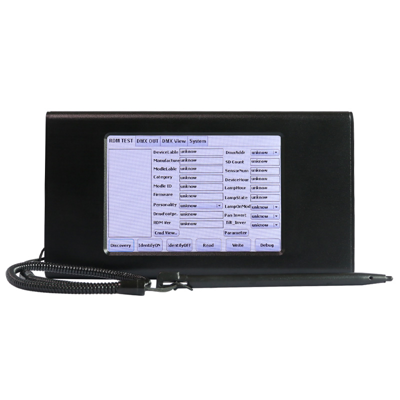 SR-2100RDM-Tester Přenosný RDM DMX tester s dotykovým perem