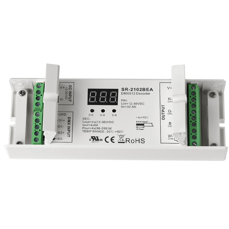 SR-2102BEA CV LED RGBW RDM 4-Kanal DMX-Decoder SR-2102BEA CV LED RGBW RDM 4-Kanal DMX-Decoder