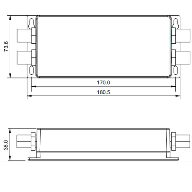SR-2108AS(WP)-5C CV Vodotěsný RDM 5kanálový DMX dekodér