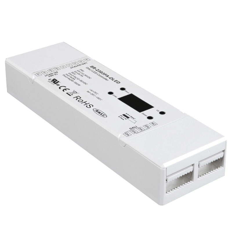 SR-2303FA-OLED DALI DT6 Dimmcontroller mit DALI Masterfunktion SR-2303FA-OLED DALI DT6 Dimmcontroller mit DALI Masterfunktion
