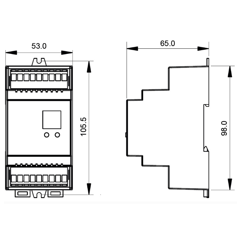 SR-2304DIN DC 4 Channel DALI Push DIN Rail LED Dimmer Controller SR-2304DIN DC 4 Channel DALI Push DIN Rail LED Dimmer Controller