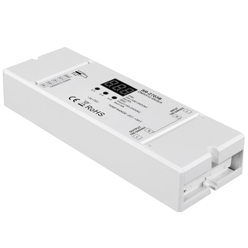 SR-2703B AC Hochspannungs-LED-Leuchten DMX-gesteuerter Netzschalter SR-2703B AC Hochspannungs-LED-Leuchten DMX-gesteuerter Netzschalter
