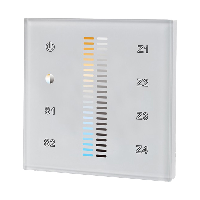 SR-2830BDMX Nástěnný CCT LED pásek Dmx512 Ovládací panel Master