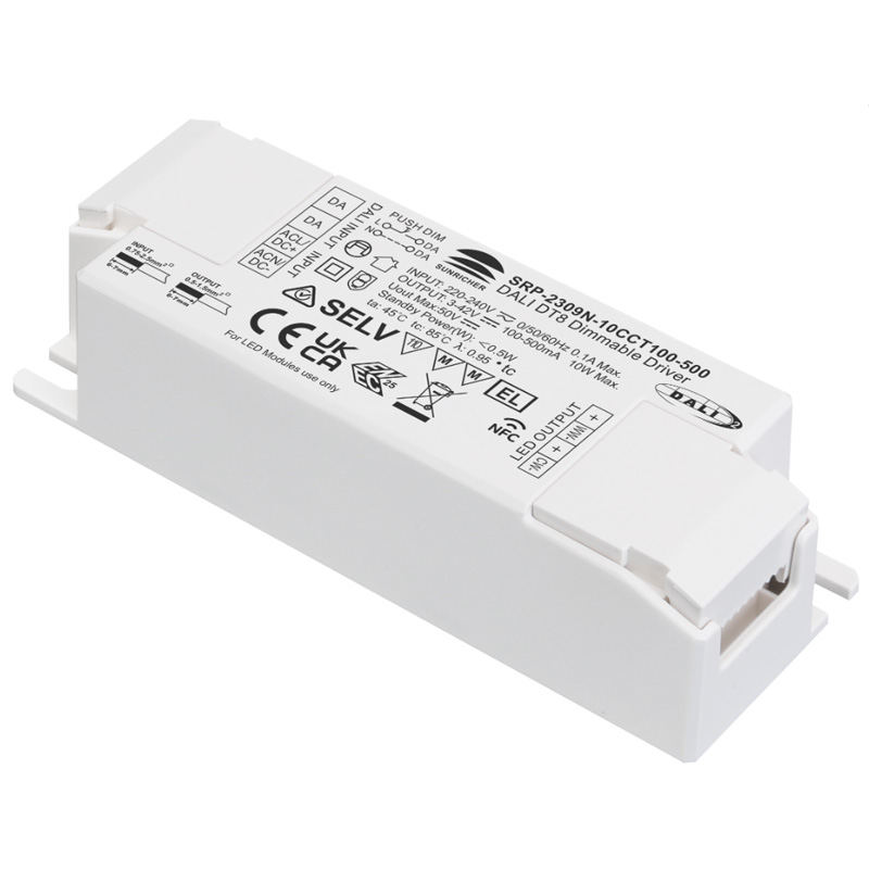 SRP-2309N-10CCT100-500 CC 10W NFC Programmierbarer DALI DT8-Treiber