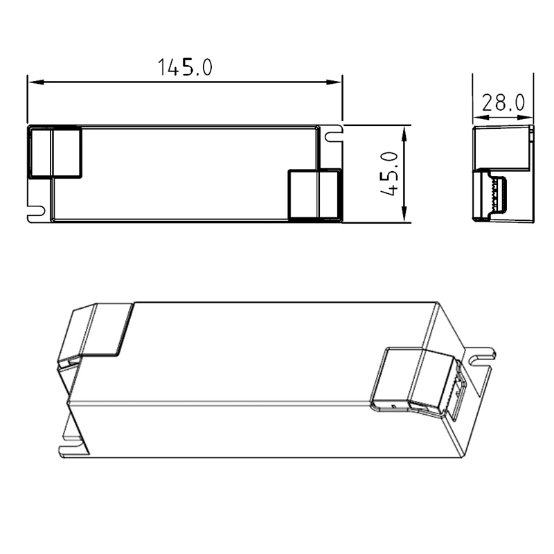 Ovladač LED SRP-2309N-36CCT350-1050 36W CC NFC DALI 350 až 1050 mA Ovladač LED SRP-2309N-36CCT350-1050 36W CC NFC DALI 350 až 1050 mA