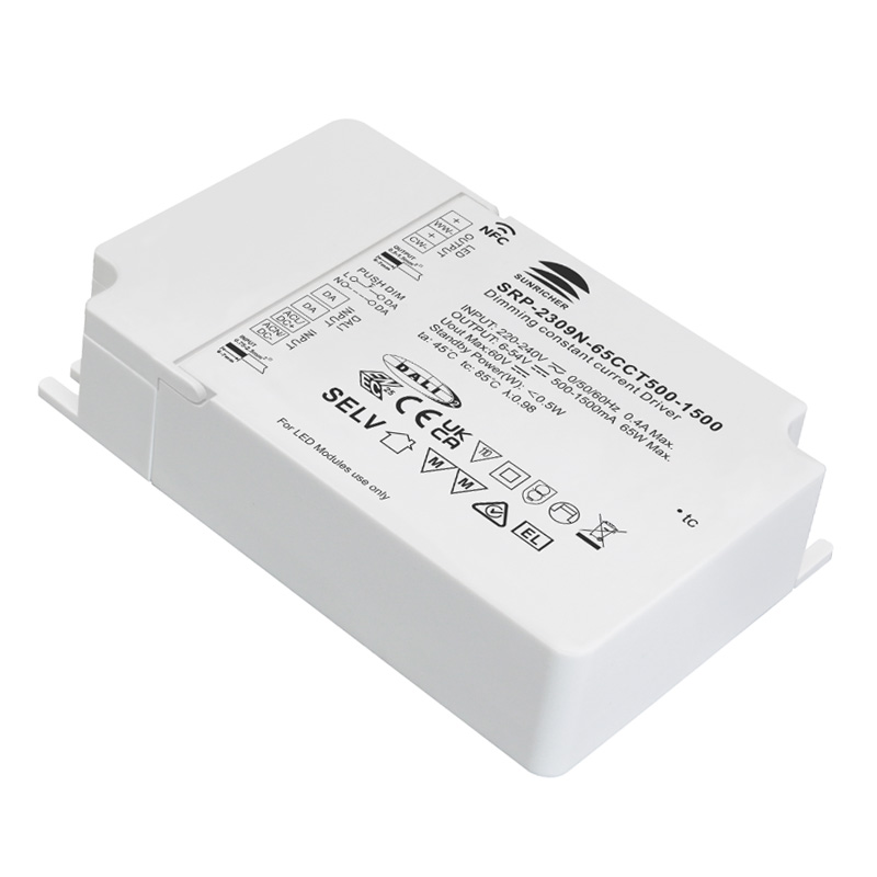 SRP-2309N-65CCT500-1500 65W DALI NFC LED světlo CCT Driver CC