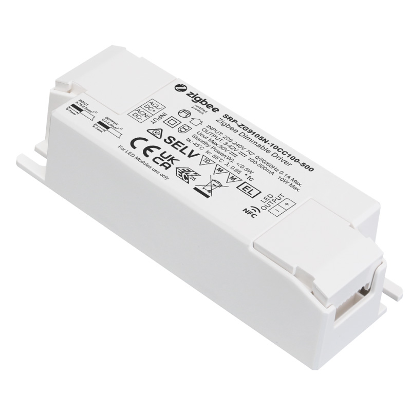 SRP-ZG9105N-10CC100-500 CC Jednobarevný LED NFC ovladač Zigbee 10W