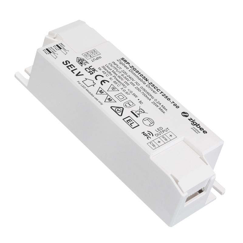 SRP-ZG9105N-25CCT250-700 CC NFC CCT Zigbee LED ovladač stmívač 25W