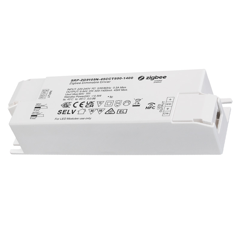 SRP-ZG9105N-45CCT500-1400 CC Zigbee CCT LED Dimmbarer Treiber NFC
