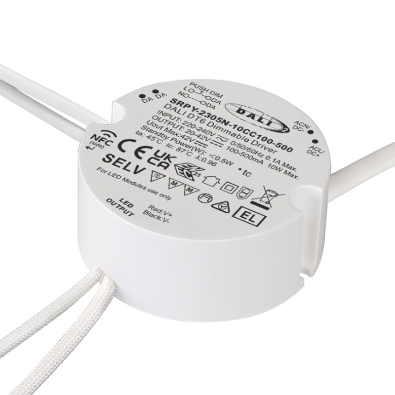 SRPY-2305N-10CC100-500 CC NFC DALI Programmierbarer dimmbarer LED-Treiber