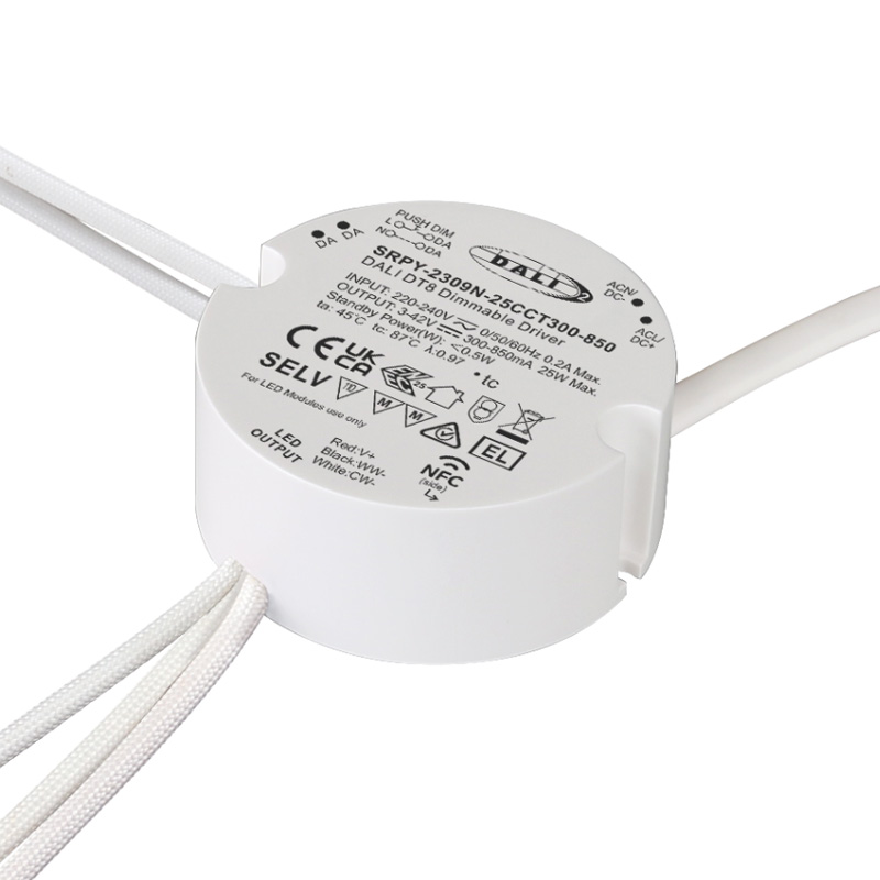 SRPY-2309N-25CCT300-850 CC DALI NFC CCT LED-Beleuchtungstreiber 25W