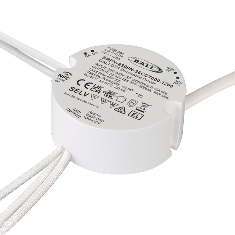 SRPY-2309N-36CCT600-1200 36W CC CCT LED DALI NFC Treiberversorgung
