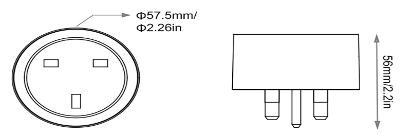 SWK01 16A Mini WiFi Tuya Smart Power Monitor Plug UK Vel