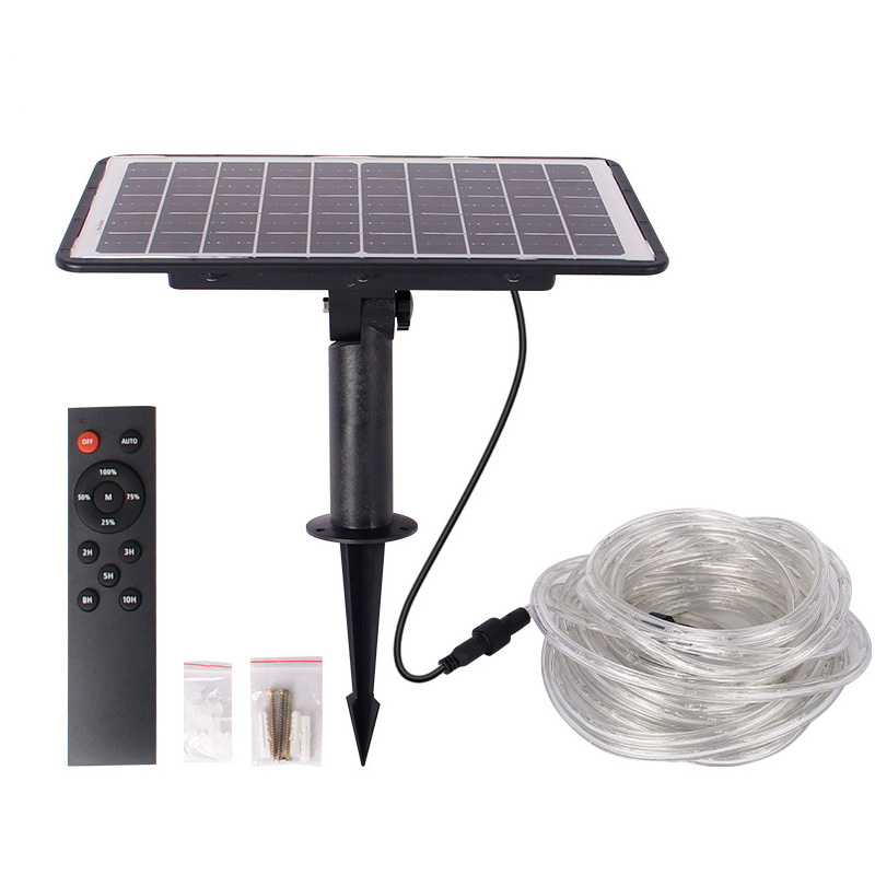 Solarbetriebenes IP67 wasserdichtes LED-Lichterketten-Set mit warmweißer PVC-Beschichtung
