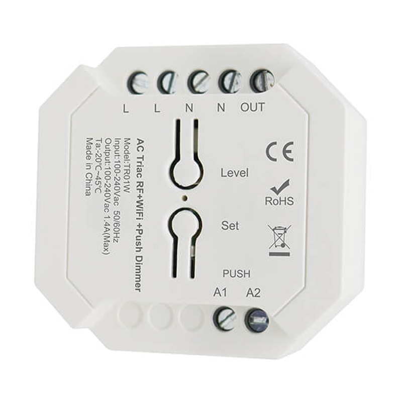 TR01W AC Push Triac Tuya WiFi RF Drahtloser LED-Dimmer