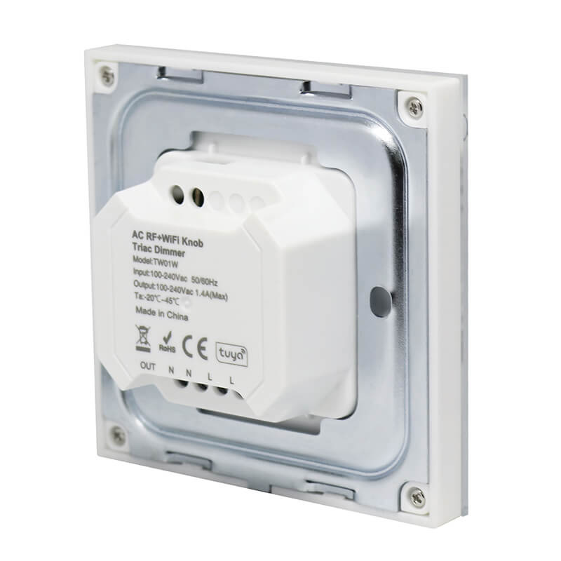 TW01W AC Triac RF LED Tuya otočný WiFi stmívač TW01W AC Triac RF LED Tuya otočný WiFi stmívač