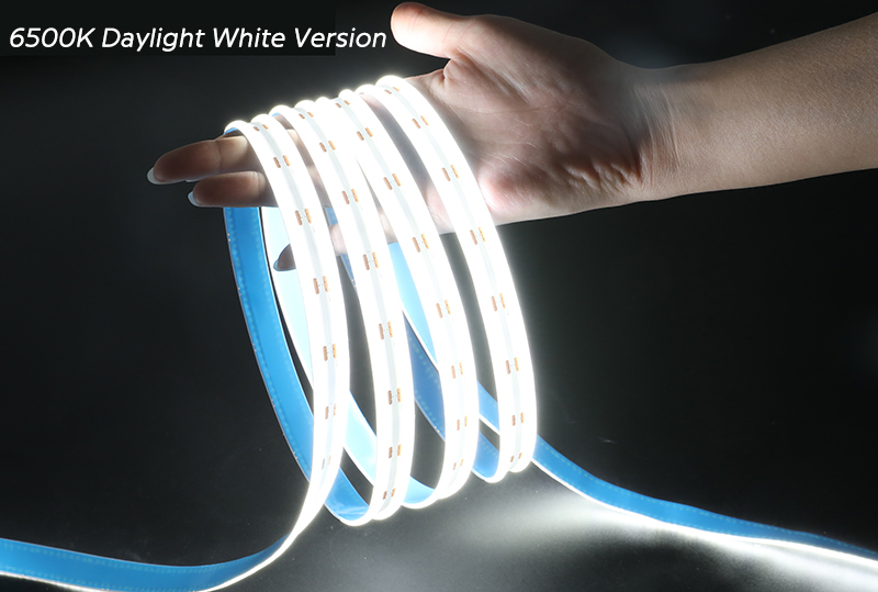 6500k Daylight White COB Dual Row LED pásek