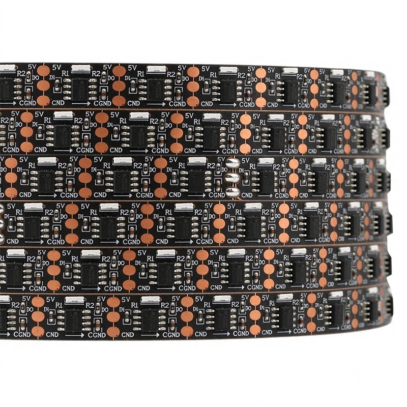 WS2811 020SMD DC5V 60LEDs/m Side Emitting Addressable LED Strip Lights, 5m/16.4ft per roll WS2811 020SMD DC5V 60LEDs/m Side Emitting Addressable LED Strip Lights, 5m/16.4ft per roll