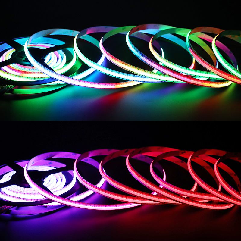 WS2812C 5V Programmable RGBIC COB LED Strip Light 2000 LEDs WS2812C 5V Programmable RGBIC COB LED Strip Light 2000 LEDs