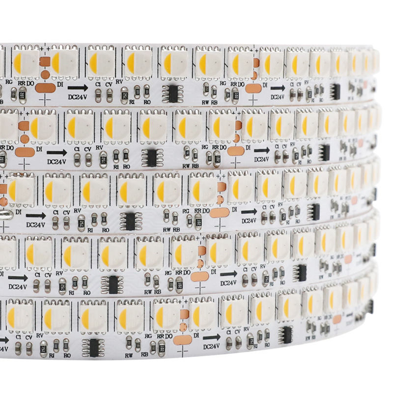 WS2814 24V s vysokou hustotou 5050 adresovatelných RGBW LED pásků 720 LED diod