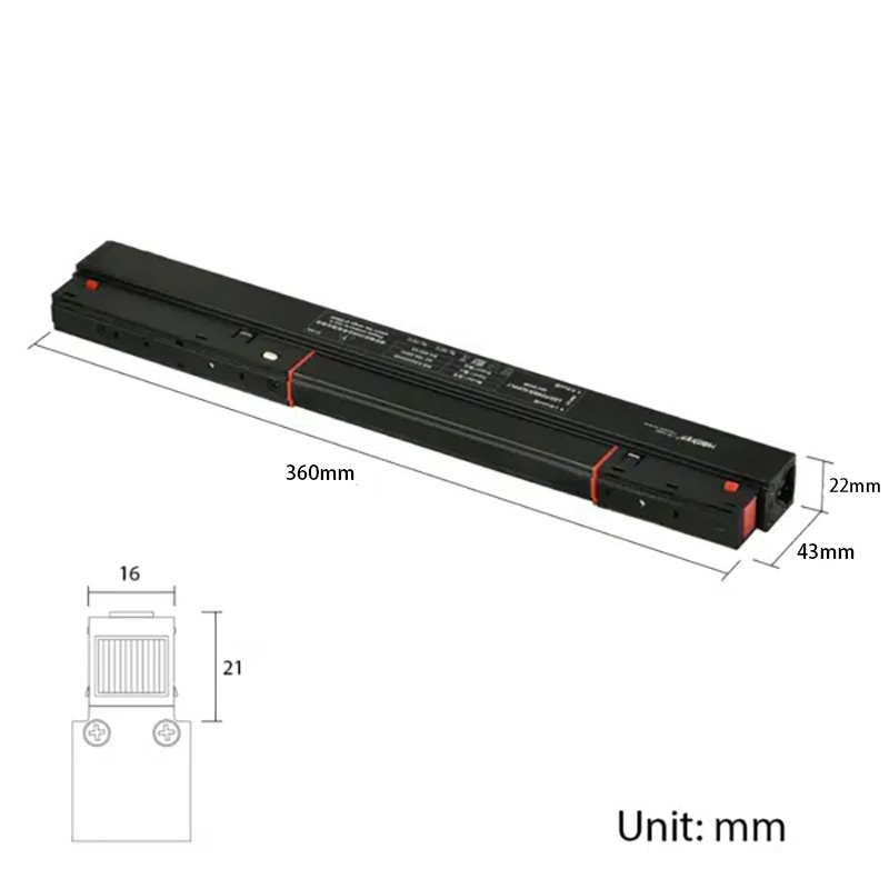 WZ-CX2010048W Ovladač LED magnetické kolejnice 100W WZ-CX2010048W Ovladač LED magnetické kolejnice 100W