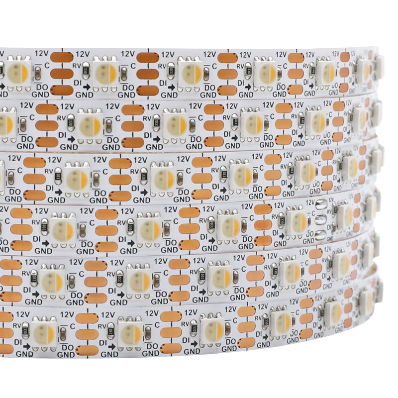 12V 16Ft Long SK6812 RGBW individuálně programovatelné LED pásky 12V 16Ft Long SK6812 RGBW individuálně programovatelné LED pásky