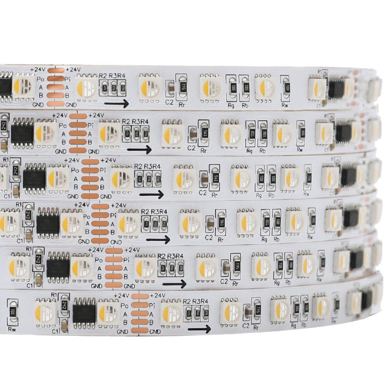 Addressable RGBW DMX LED Strip 24V 360 LEDs 10 /60 Pixels