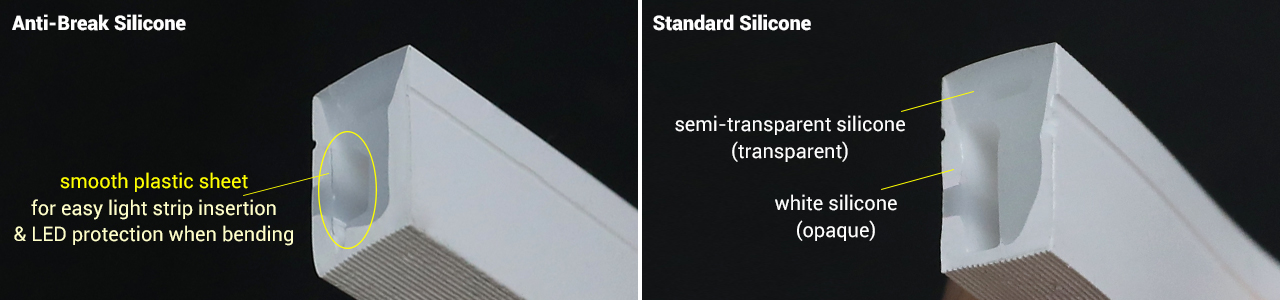 Anti-Break vs. Standard Silicone LED Tubing | SuperLightingLED