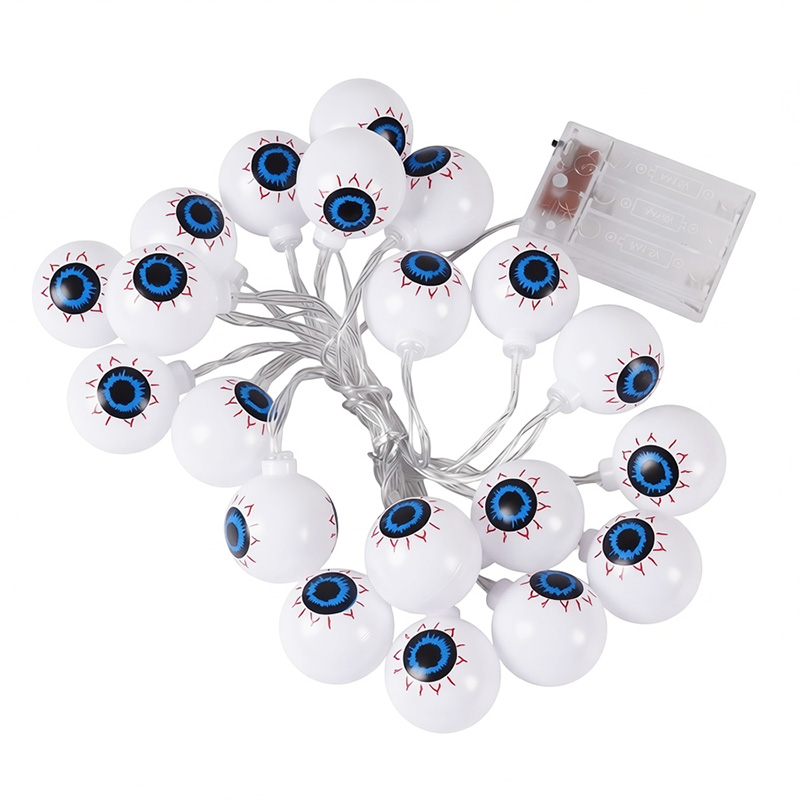 Battery Operated Halloween 3D LED Eyeball String Lights