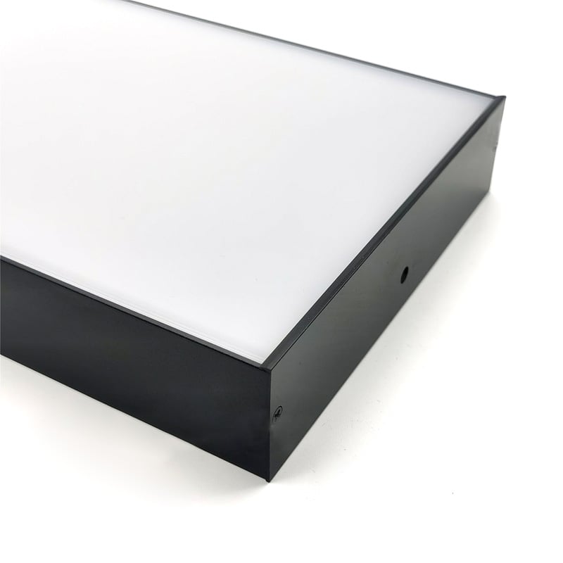 150x35mm Black 6-inch Wide Large Flat LED Tape Aluminium Profile 150x35mm Black 6-inch Wide Large Flat LED Tape Aluminium Profile