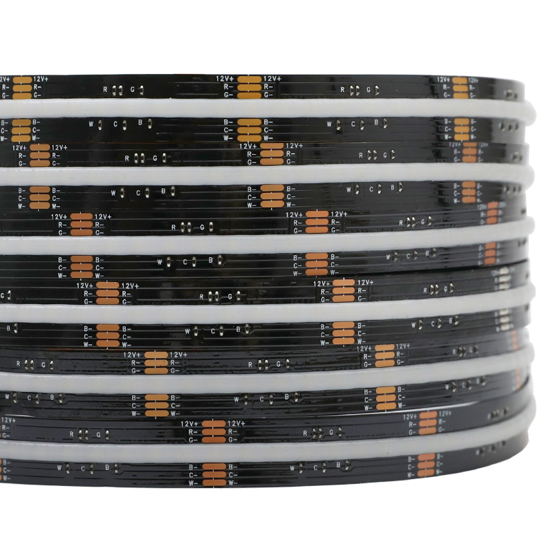 Schwarze COB 12 Volt Rgbcw Rgbww Rgbnw Vollfarb-auswählbare Bandbeleuchtung Schwarze COB 12 Volt Rgbcw Rgbww Rgbnw Vollfarb-auswählbare Bandbeleuchtung