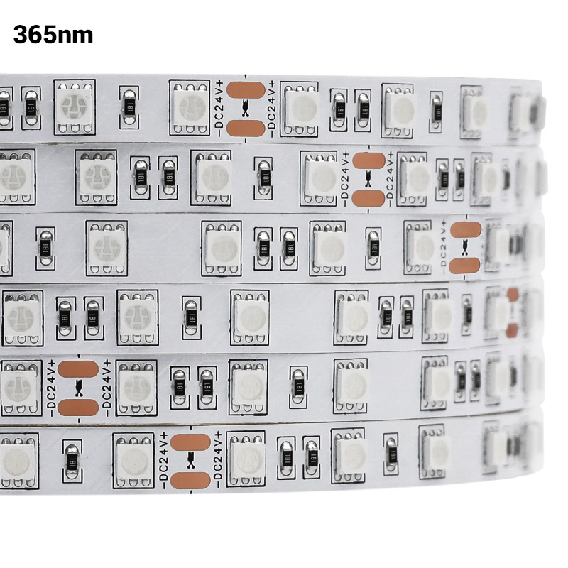 Blacklight 365nm LED Ultraviolet Safe SMD5050 UV Strip Light Fluorescent Replacement Blacklight 365nm LED Ultraviolet Safe SMD5050 UV Strip Light Fluorescent Replacement