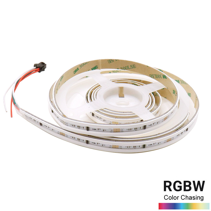 24V WS2814F COB Neopixel RGB-Seite + weiße Seite LED-Bidirektionaler Lichtstreifen