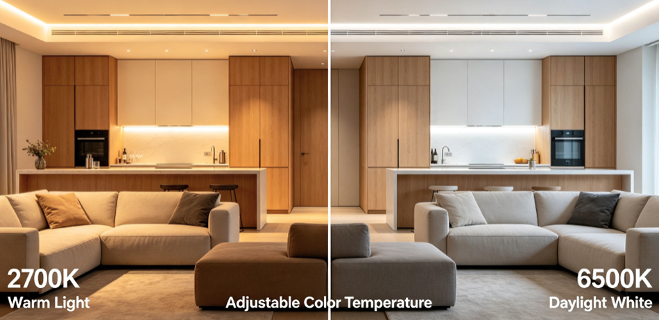 CCT 2700K-6500K Color Temprature LED Strip Lighting
