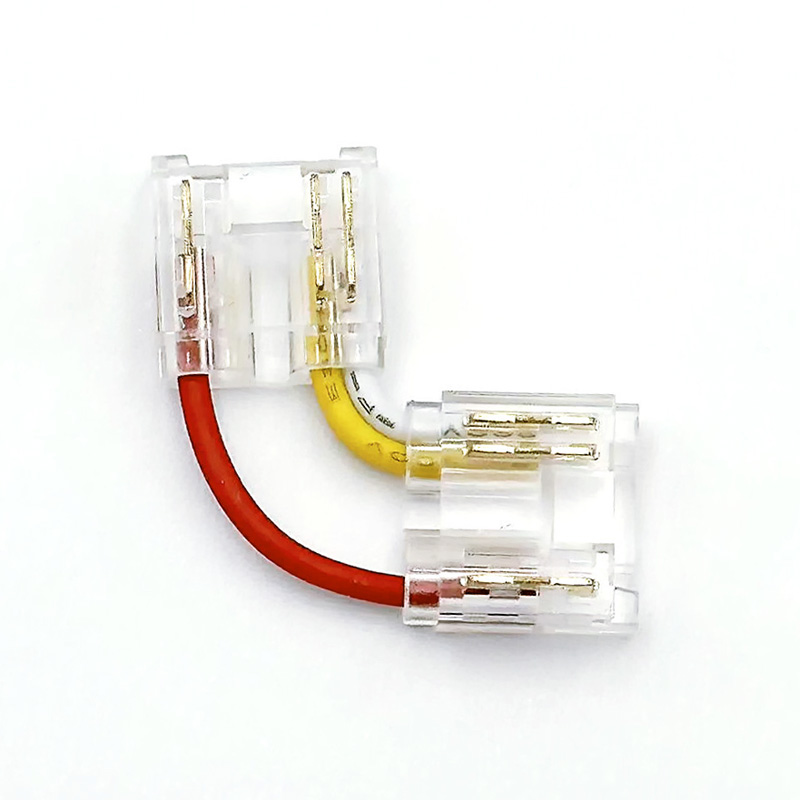 Crimp-Isolationspiercing-Eckverbinder für LED-Streifen, 3-polig Crimp-Isolationspiercing-Eckverbinder für LED-Streifen, 3-polig
