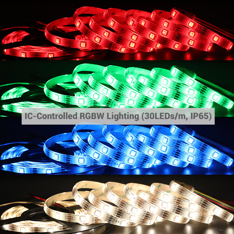 Dual Data CS8812 12V Individually Addressable SMD5050 RGBW LED Strip Lights Dual Data CS8812 12V Individually Addressable SMD5050 RGBW LED Strip Lights