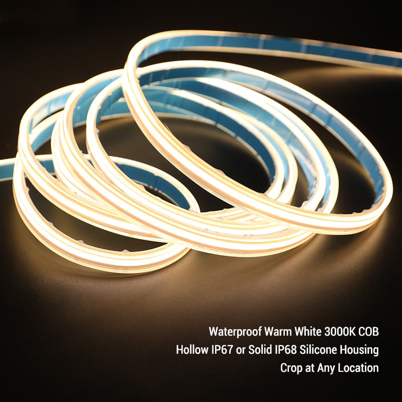 Custom-Fit Cutting COB LED Strip White Ambiant Lighting Custom-Fit Cutting COB LED Strip White Ambiant Lighting