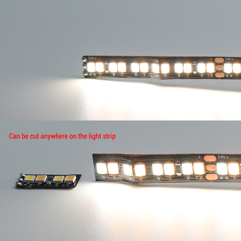 24V Cut Anywhere Ra97 Tunable White LED Strip Black PCB