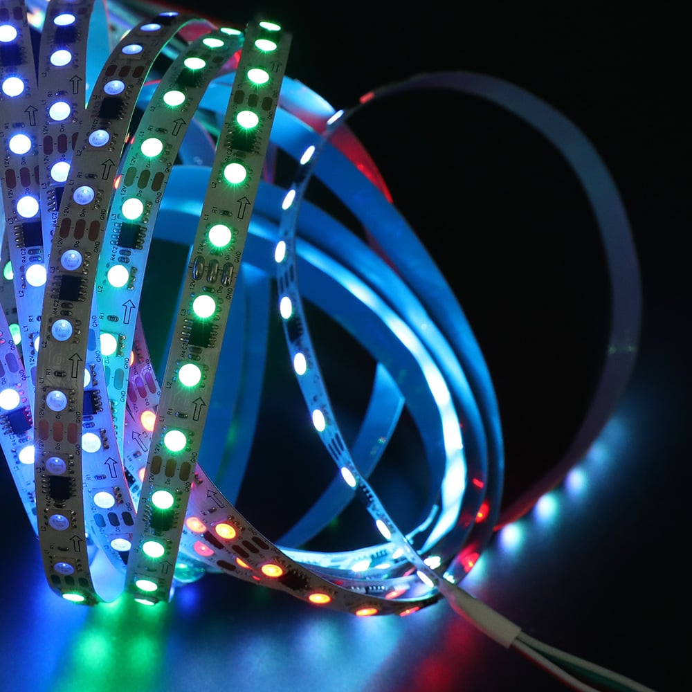 DC12V 10mm WS2811 72LEDs/m 5050 RGB+IC Strip Light DC12V 10mm WS2811 72LEDs/m 5050 RGB+IC Strip Light