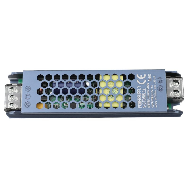 DC12V 60W 5A LED Ultra Slim switching power supply for Dream color LED Strip lights, Garden lighting, dance lighting