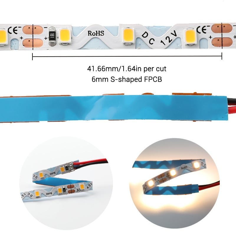 DC12V Flex-Angle Small 5mm Wave LED Light Strip DC12V Flex-Angle Small 5mm Wave LED Light Strip