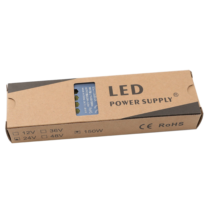 DC24V 150W 6.25A LED Ultra Slim switching power supply for Christmas decoration DC24V 150W 6.25A LED Ultra Slim switching power supply for Christmas decoration