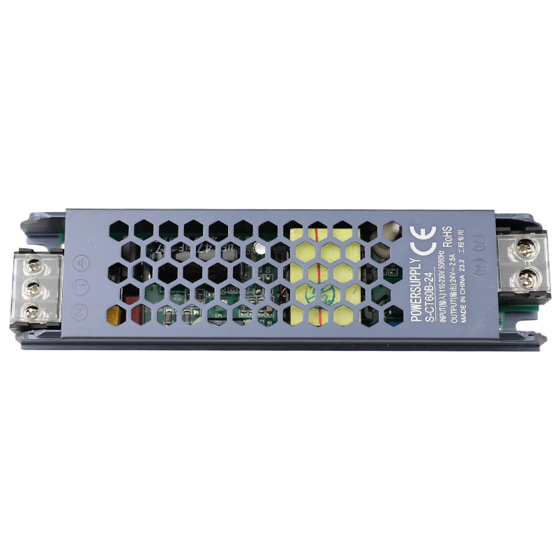 DC24V 60W 2.5A LED Ultra Slim switching power supply for Dream color LED Strip lights, Garden lighting